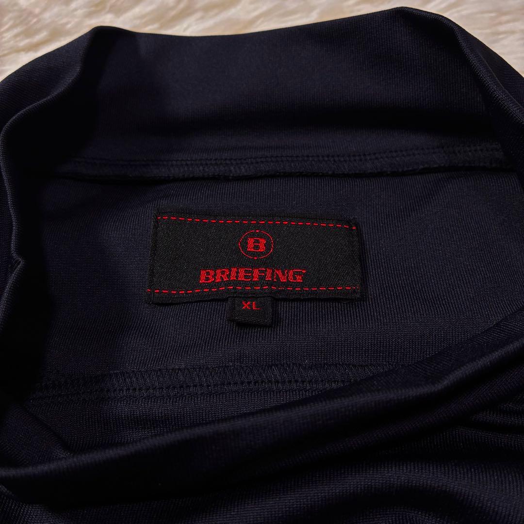 極美品✨【ブリーフィング】ゴルフ モックネック Tシャツ ネイビー XL