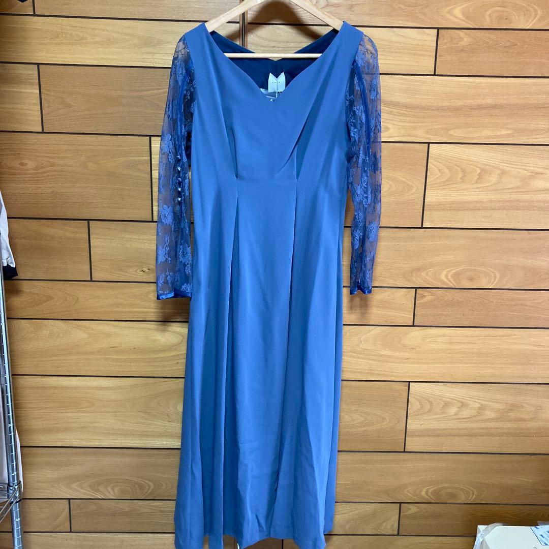 AMERI vintage 新品✨LACE SLEEVE　レースロングワンピース