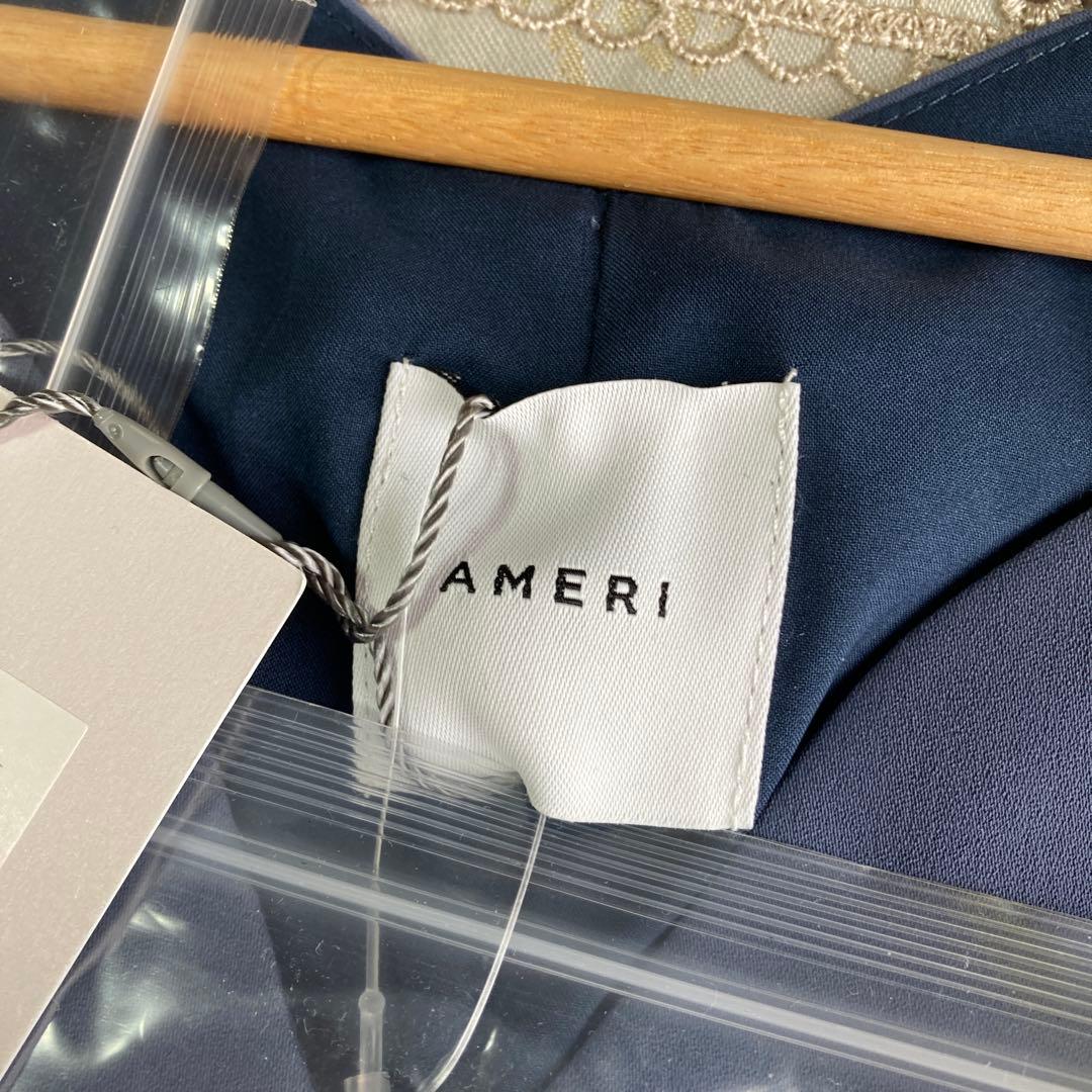 AMERI vintage 新品✨LACE SLEEVE　レースロングワンピース