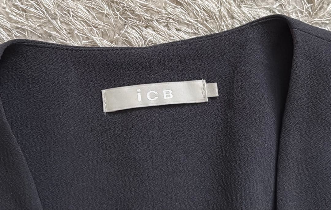 最終SALE★美品【ICB】4 ノーカラーロングジレ セレモニー