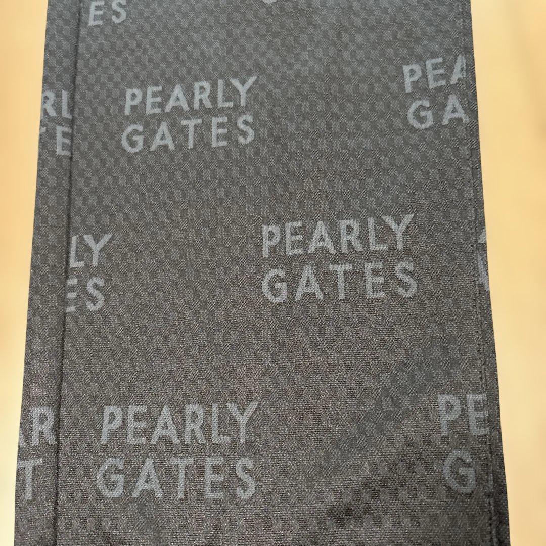 PEARLY GATES ブラック ロゴパンツ