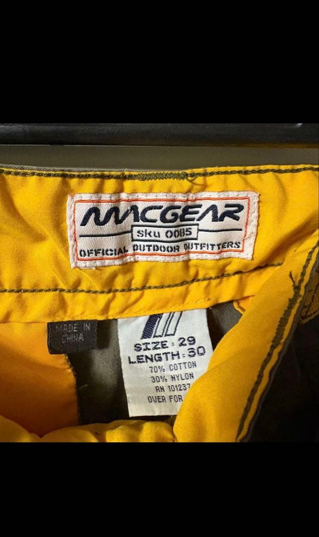 macgear rave pants カーゴパンツ Y2K レイブ　カーキ