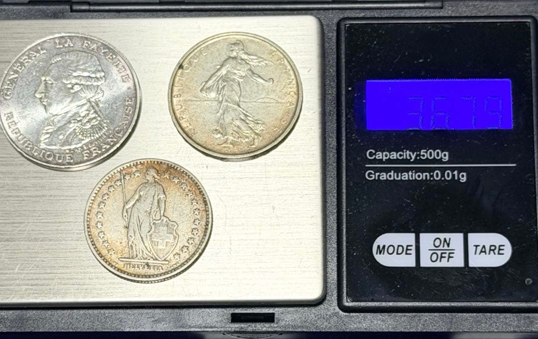 S*）様 フランス銀貨 スイス銀貨 セット 1978年 1912年 1964年