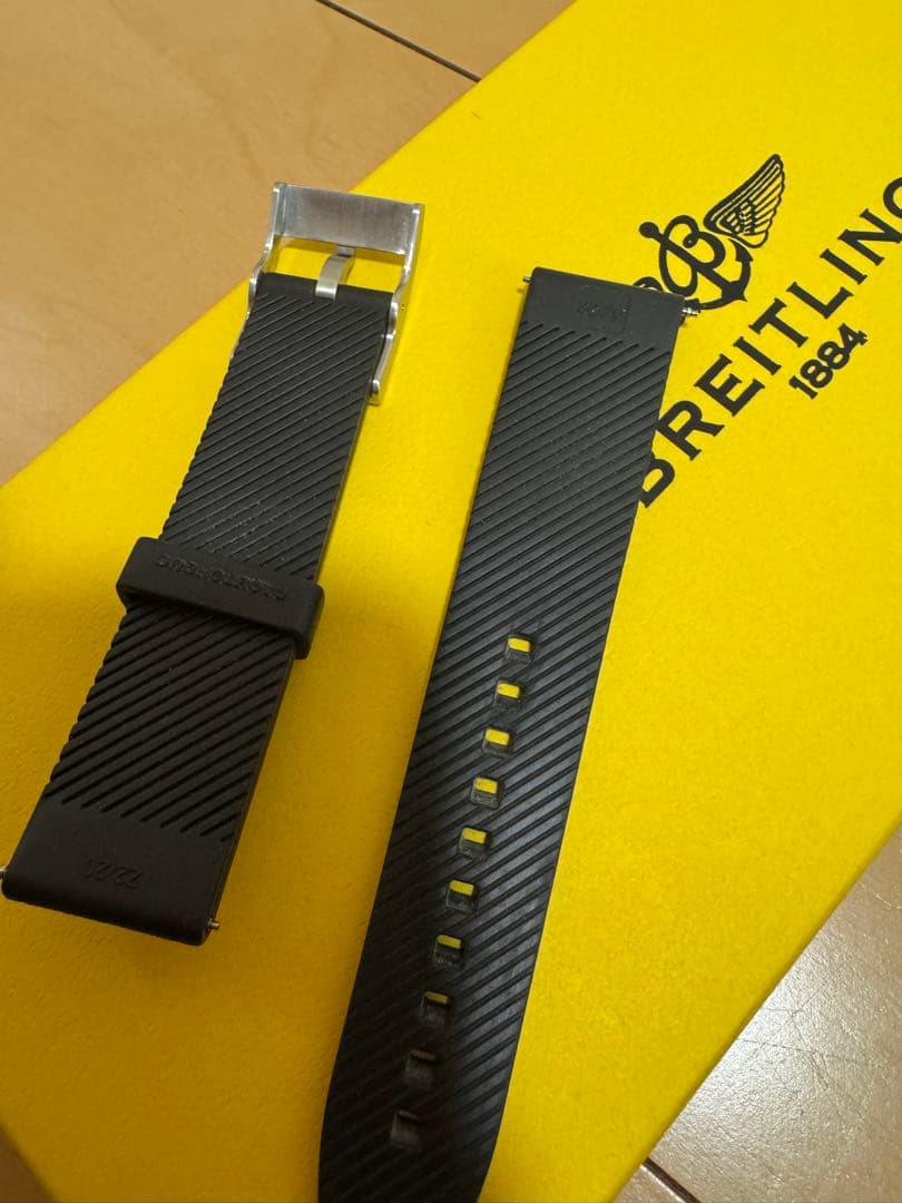 BREITLING ブラック ラバーベルト