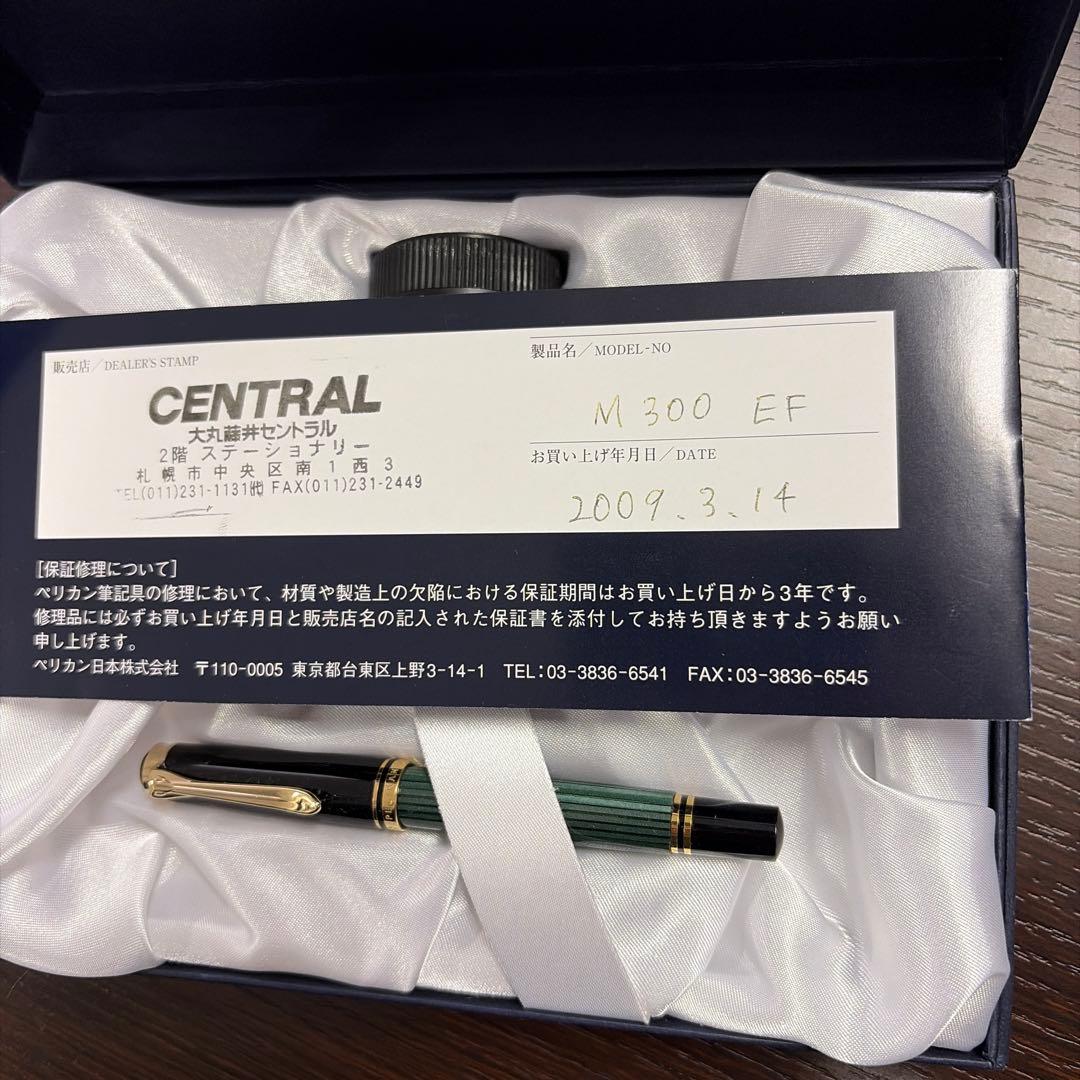 Pelikan ペリカン　スーベレーン M300 緑縞　EF