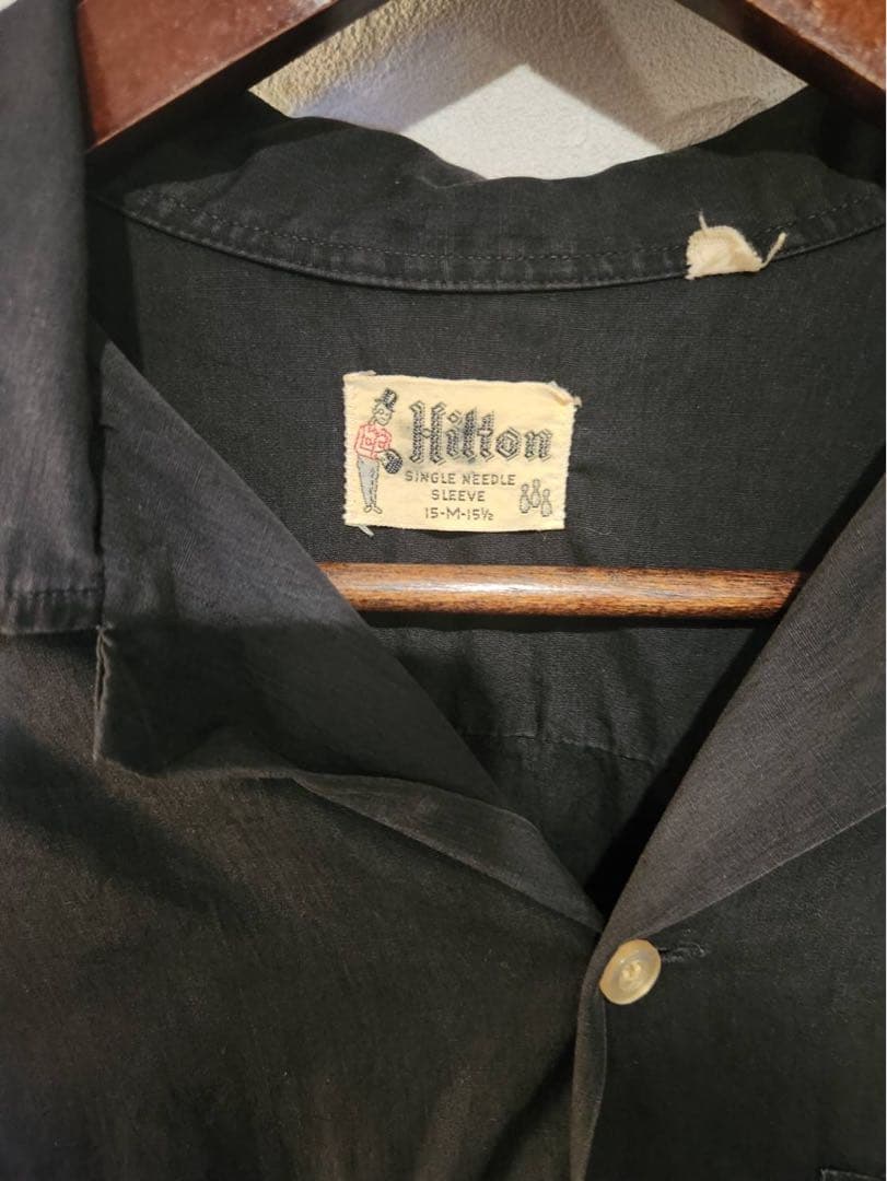Hilton ヴィンテージ　ボーリングシャツ　ヒルトン