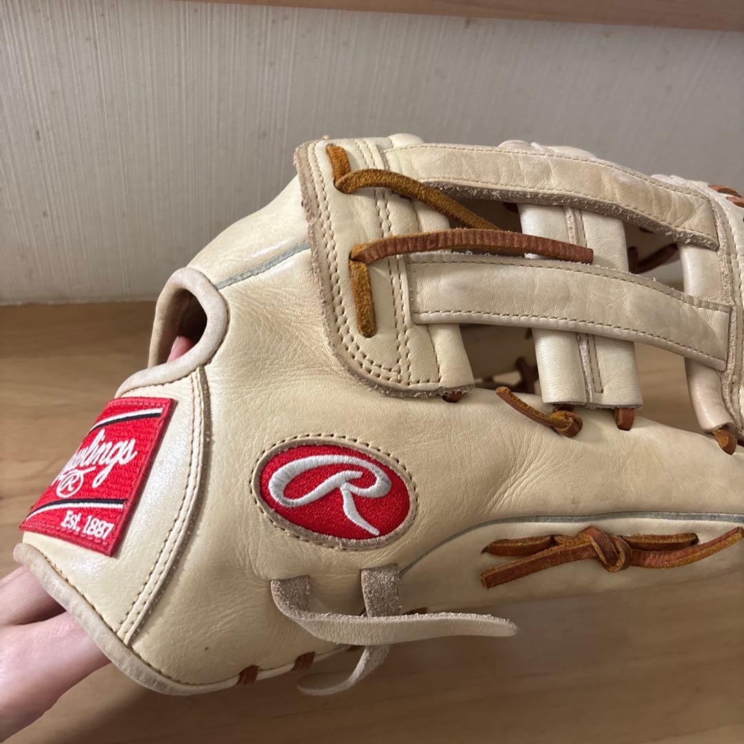 美品Rawlings ローリングス 軟式グローブ 外野用GR5AGK75 草野球