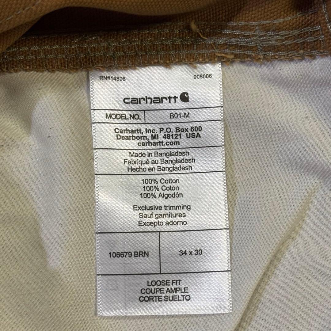 新品未使用 carhartt ダブルニー ダックパンツ ワイド baggy 極太