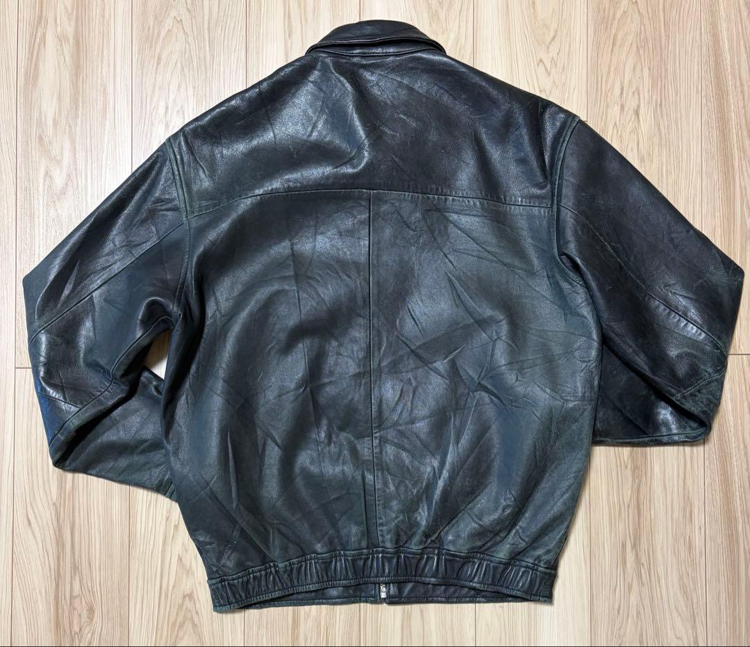 l*n様 90s ラルフローレン レザージャケット ブラック スイングトップ S
