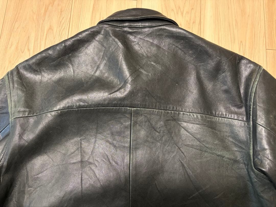 l*n様 90s ラルフローレン レザージャケット ブラック スイングトップ S