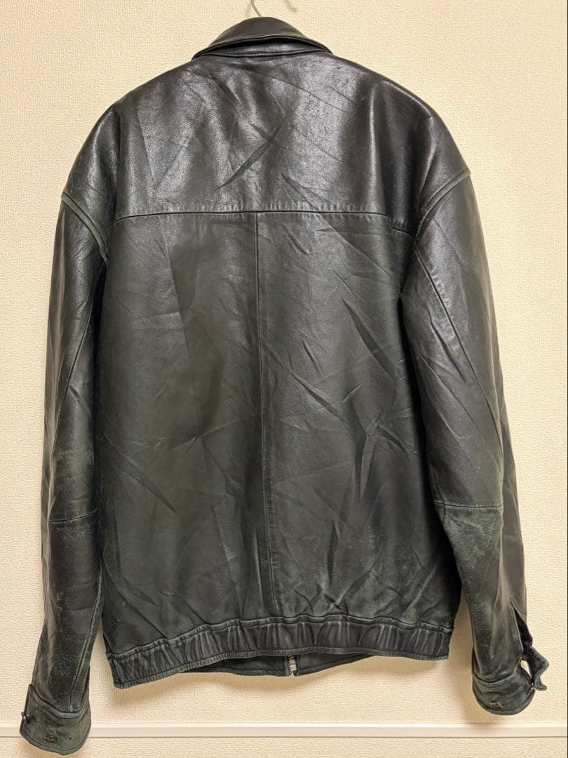 l*n様 90s ラルフローレン レザージャケット ブラック スイングトップ S
