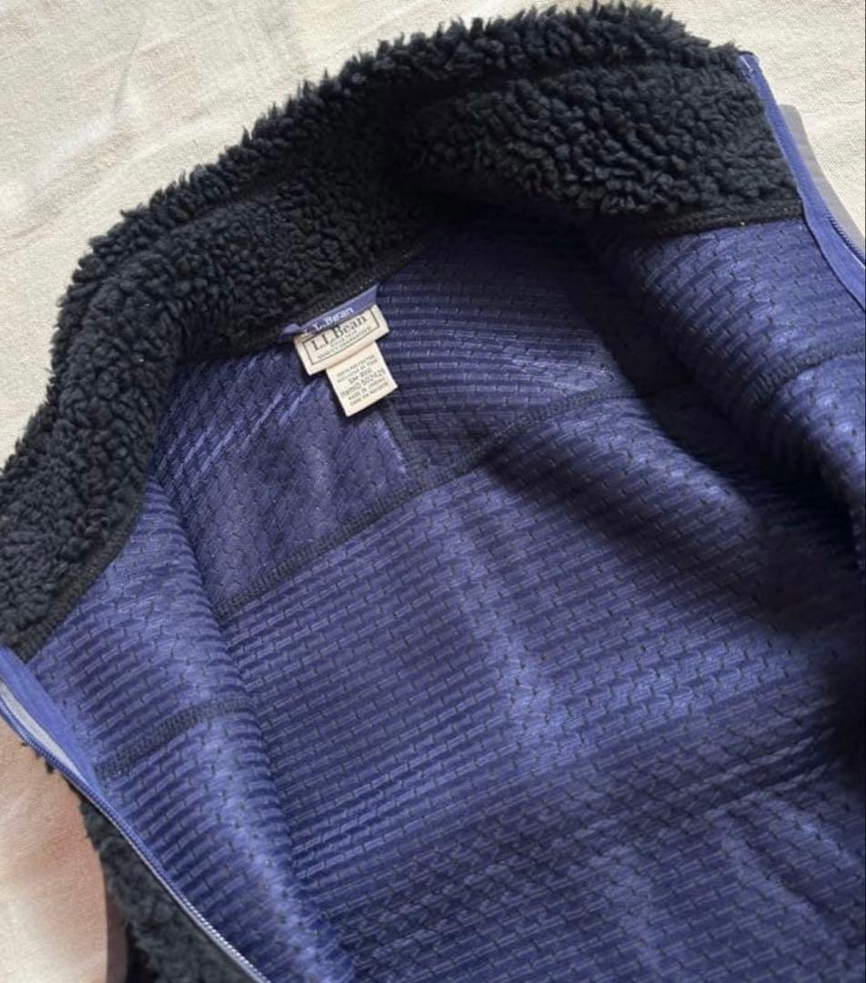 美品　llbean エルエルビーン　マウンテン パイル ボア フリース ベスト