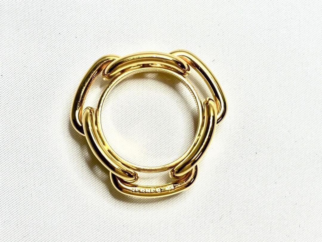 美品✨　HERMES エルメス シェーヌダンクル スカーフリング