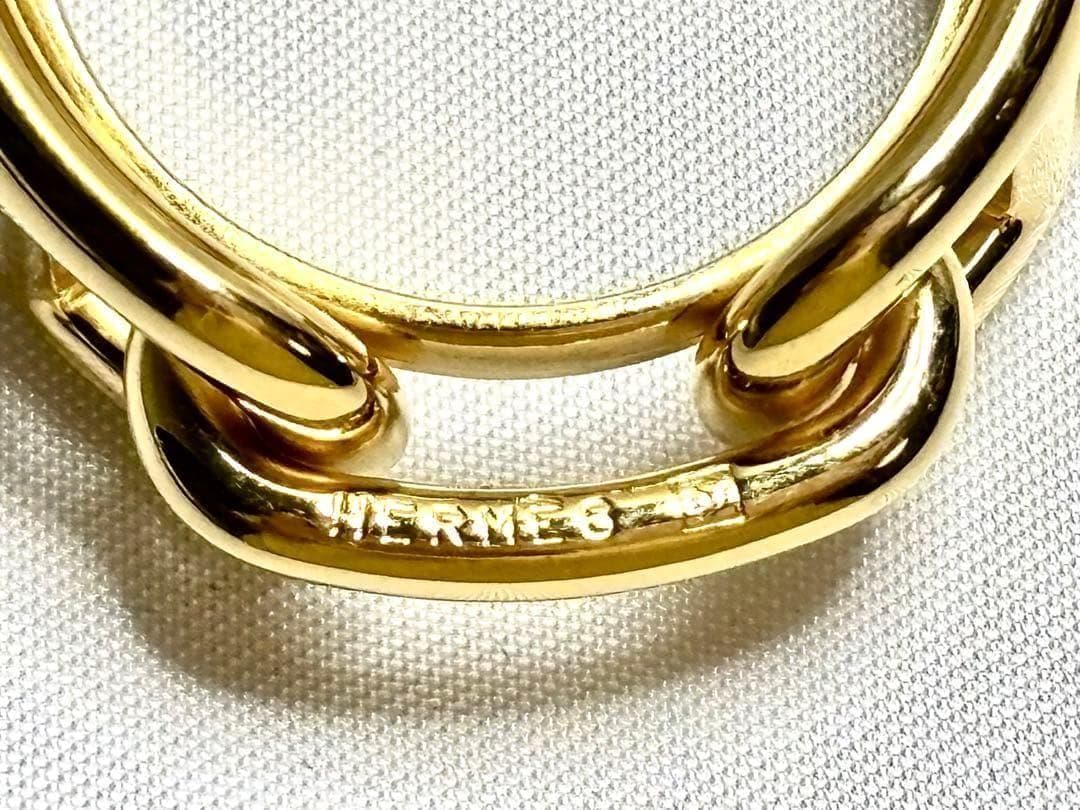 美品✨　HERMES エルメス シェーヌダンクル スカーフリング