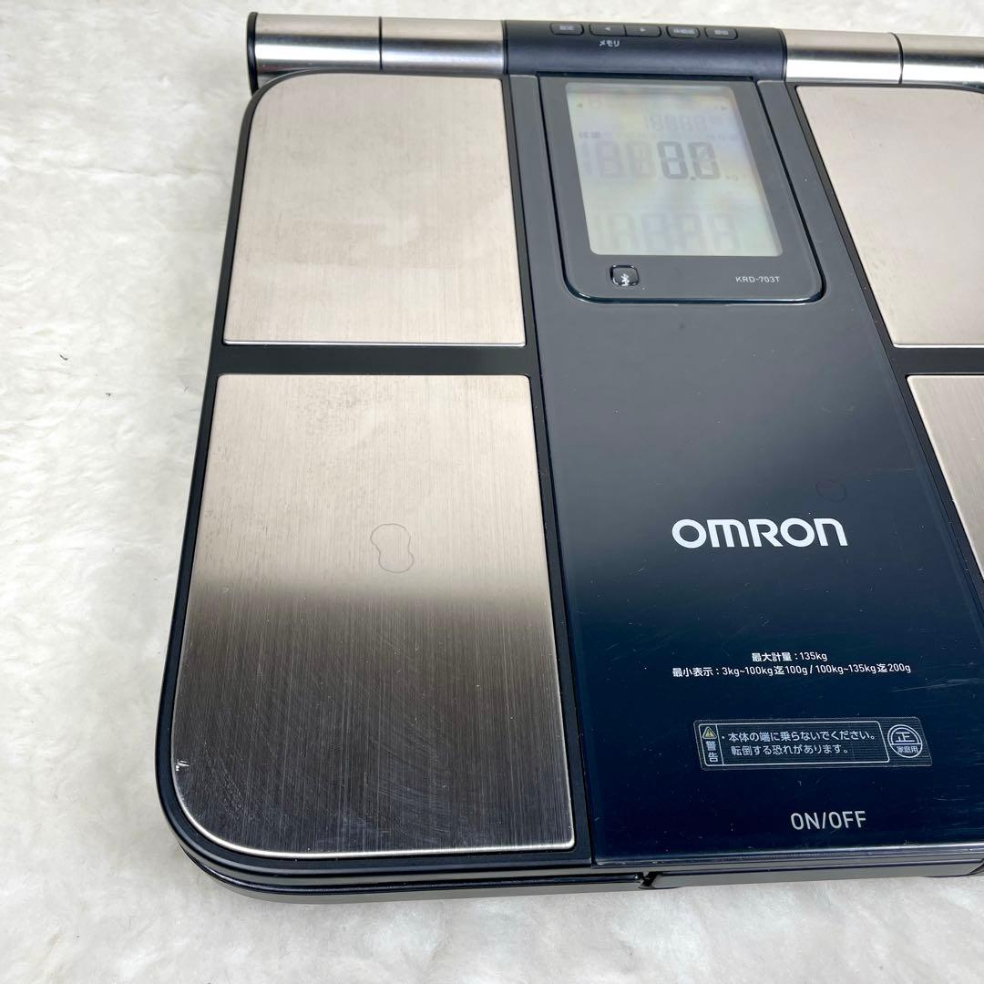 【良品✨】オムロン 体重体組成計 カラダスキャン ブラック KRD-703T