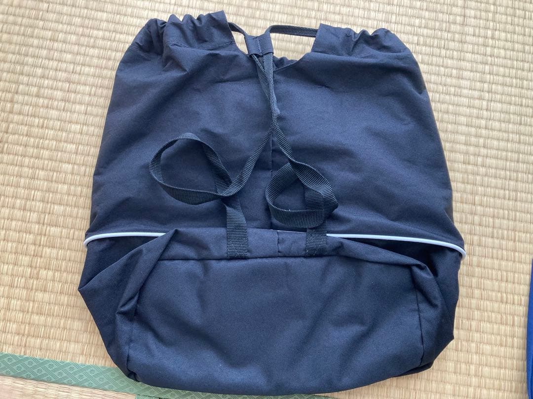 stussySport ブラックドローストリングリュック