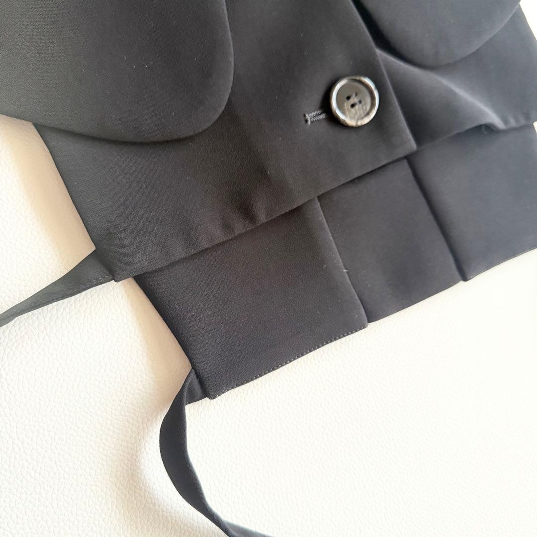 美品 【エンフォルド】COLLAR PARTS カラーパーツ つけ襟 ジレ 黒
