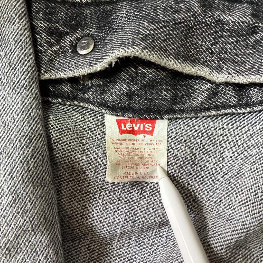 90s リーバイス Levi′s 70507 先染めブラックUSA製 XL 黒