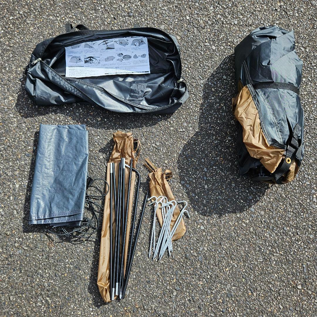 QUICKCAMP ワンタッチ ツーリングテント QC-BEETLE1 軽量