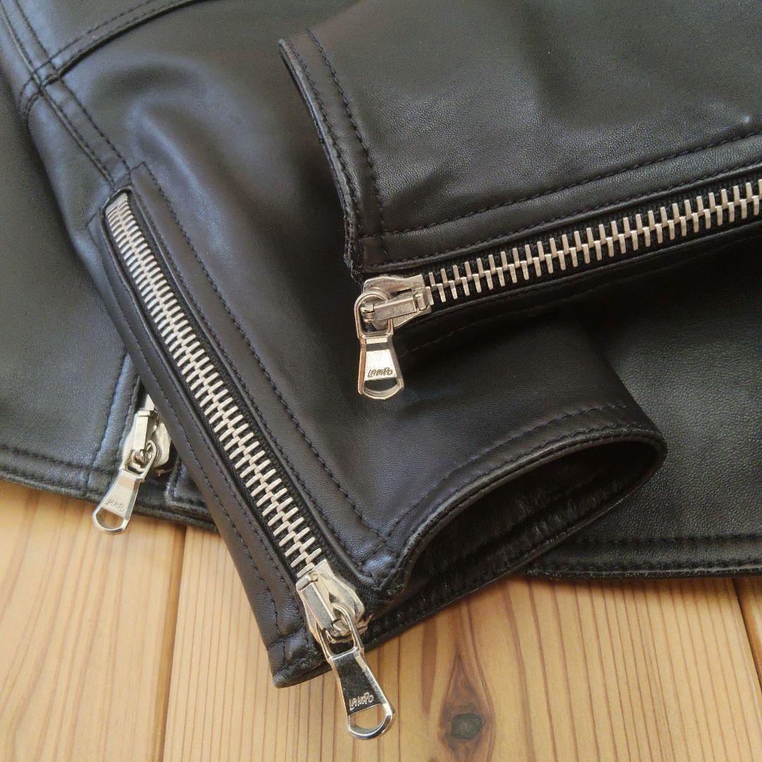 TOMORROWLAND DENIM別注 ダブルレザーライダースジャケット 44
