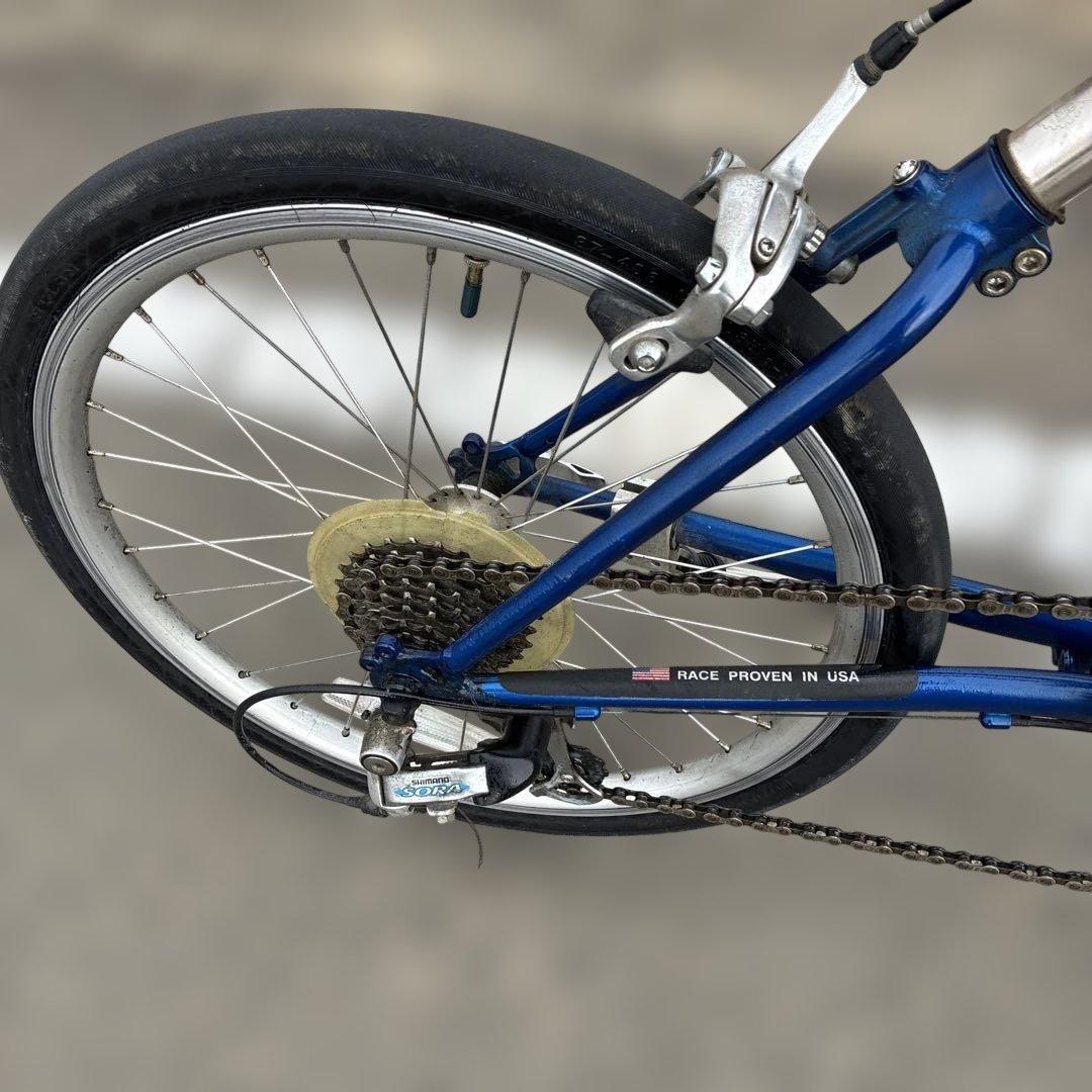 CleanSpeed Espresso 青 折りたたみ自転車