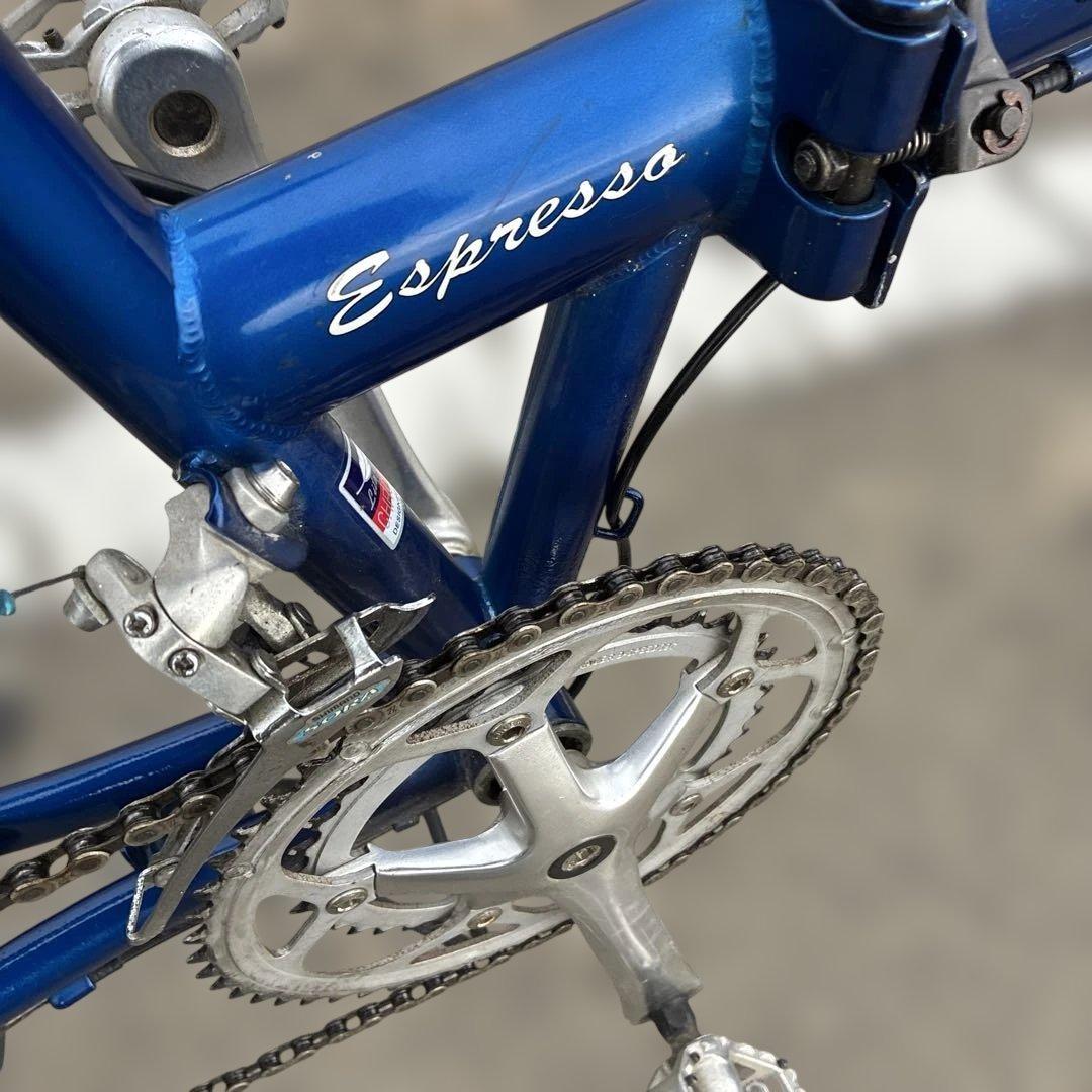 CleanSpeed Espresso 青 折りたたみ自転車
