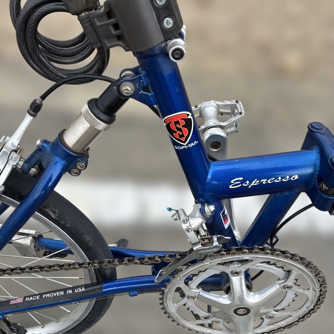 CleanSpeed Espresso 青 折りたたみ自転車