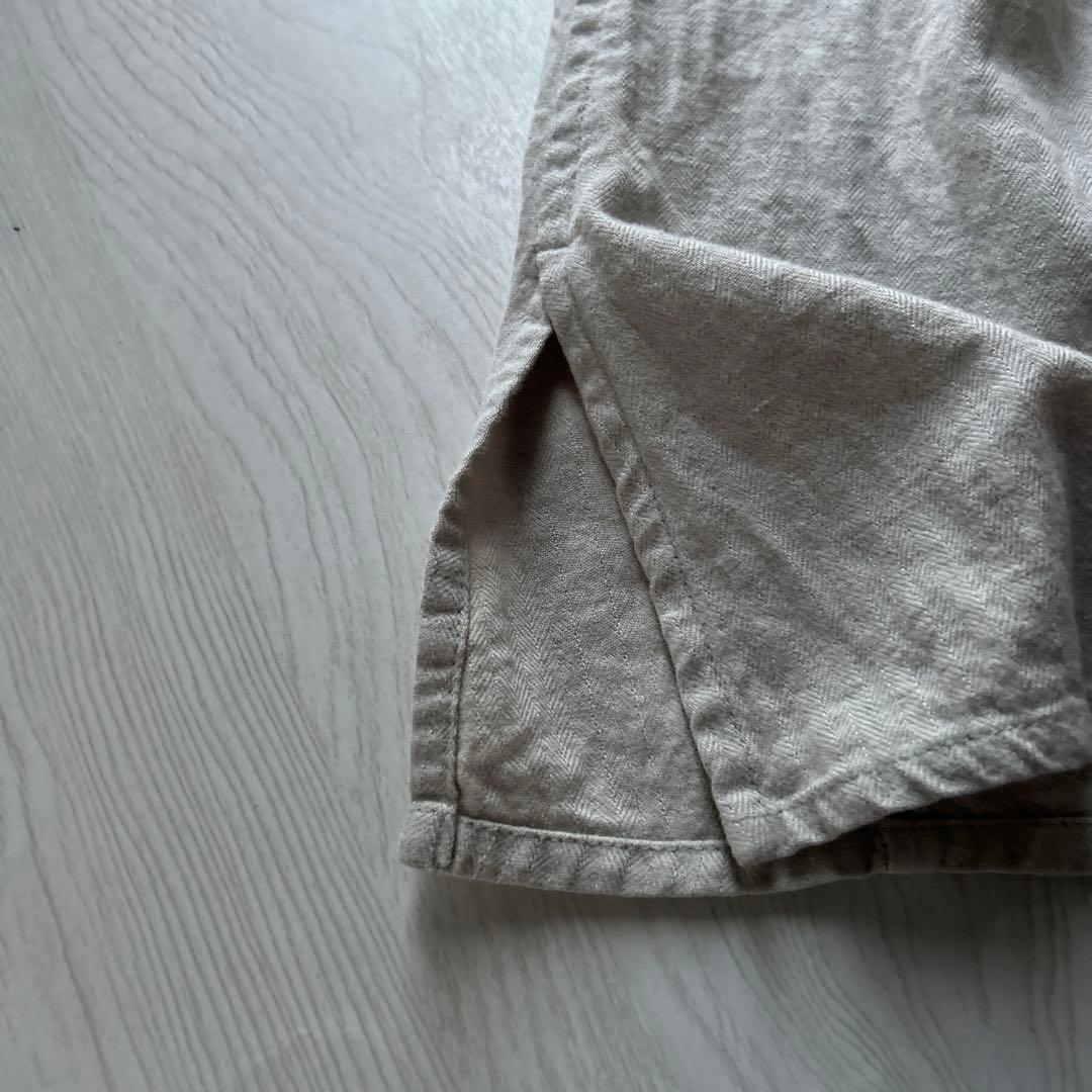 プランテーション 製品染め　ロングシャツワンピース