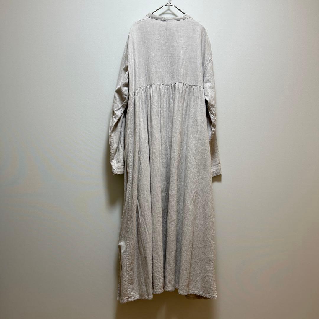 プランテーション 製品染め　ロングシャツワンピース