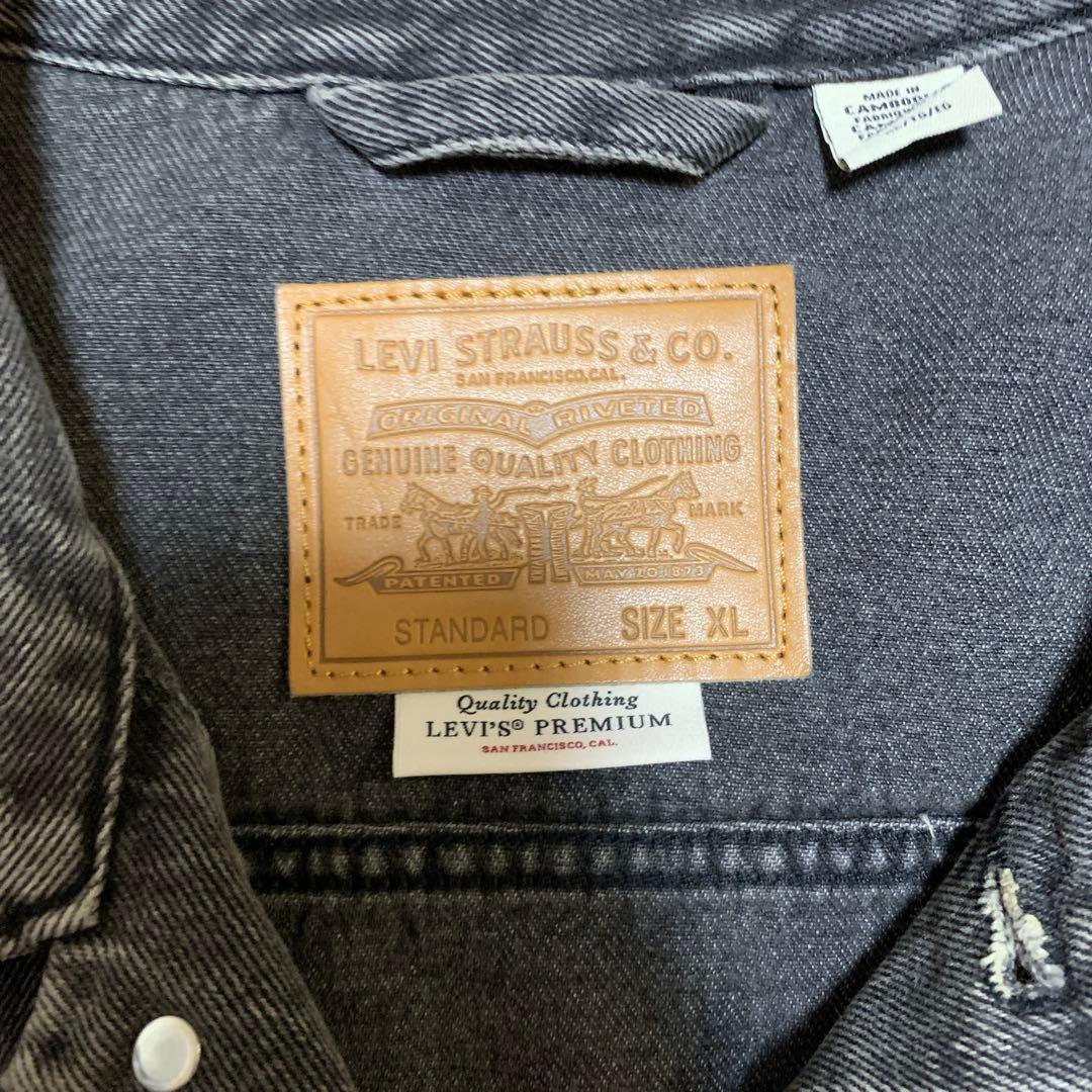 LEVI'S デニムジャケットBLACK XL