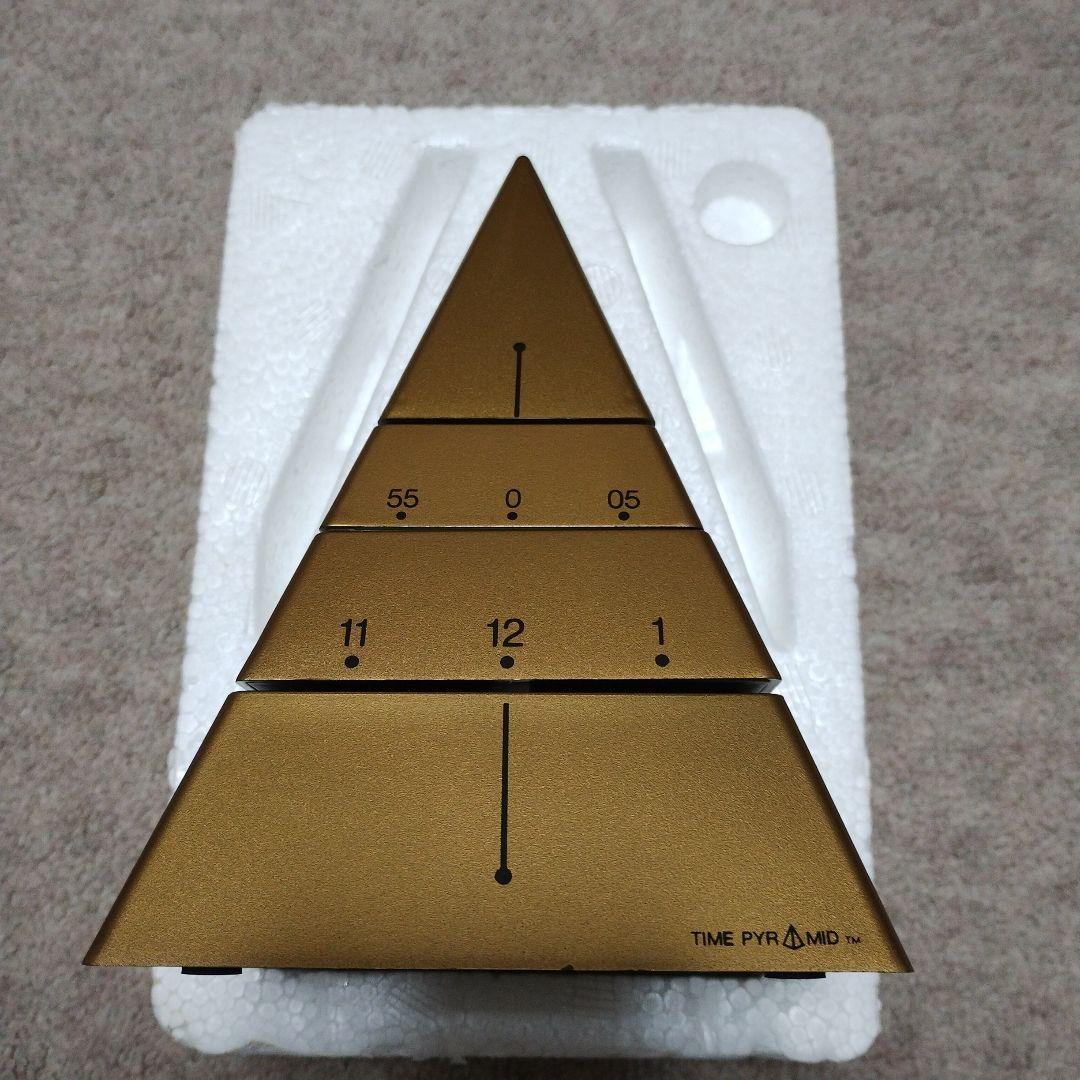 【GTYUHBV様】　TIME PYRAMID ピラミッド型 回転式置き時計