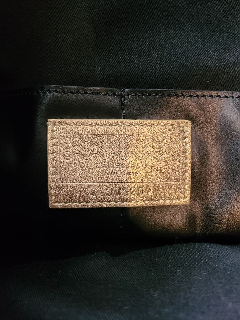 【美品】ザネラート ZANELLATO ゾエ ZOE トートナイロン 黒