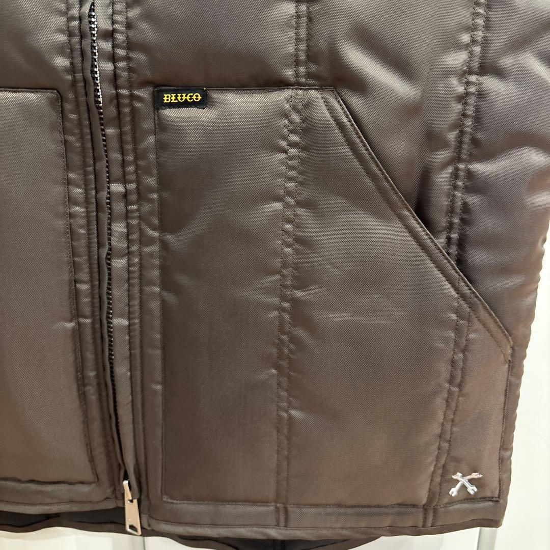BLUCO RIB VEST ワークベスト 試着のみ 美品 サイズM ブラウン