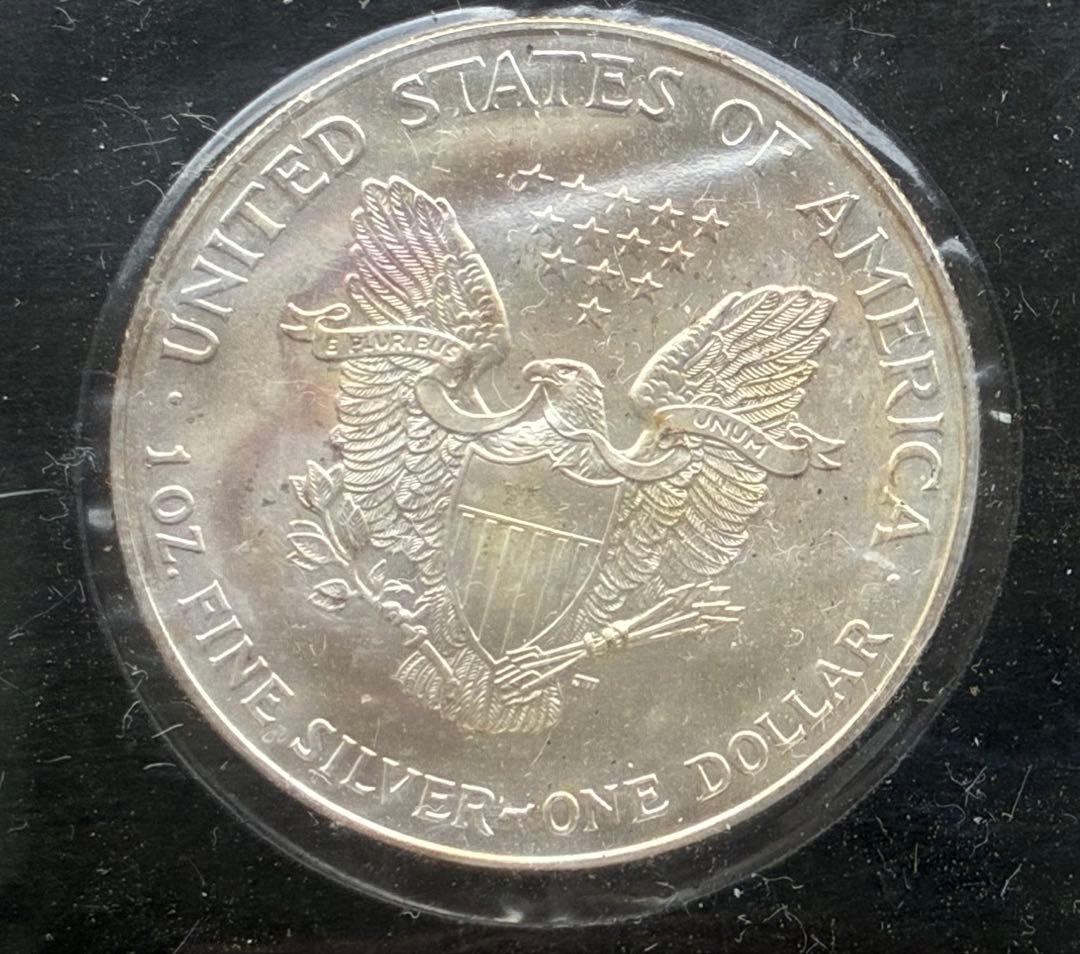 1995年 アメリカ　シルバーイーグル 1ドル銀貨 フランクリンミント社 