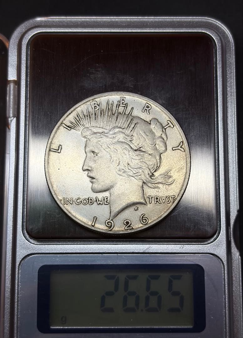 1926年 ピースダラー銀貨 実測完全級 大型銀貨