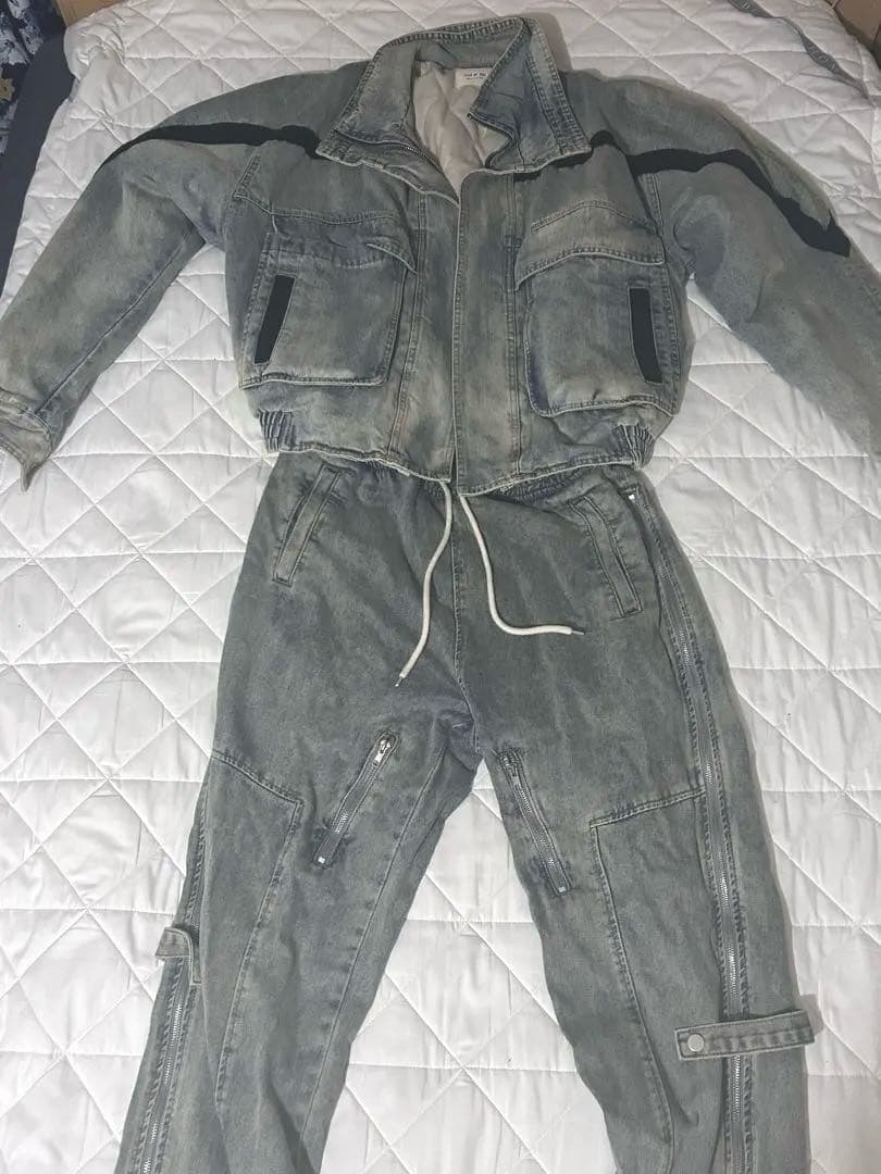 【セットアップFear of God 5th型セルビッジデニム ヴィンテージ加工