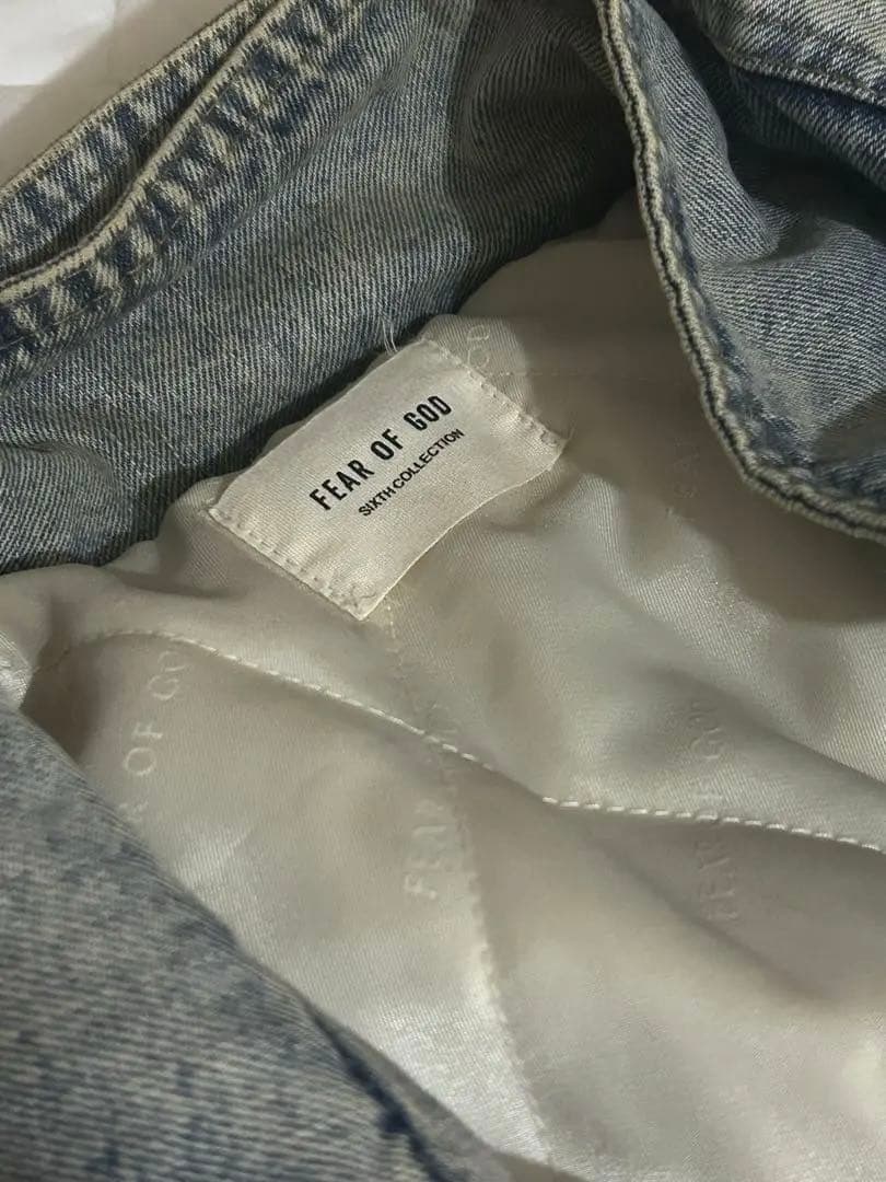 【セットアップFear of God 5th型セルビッジデニム ヴィンテージ加工