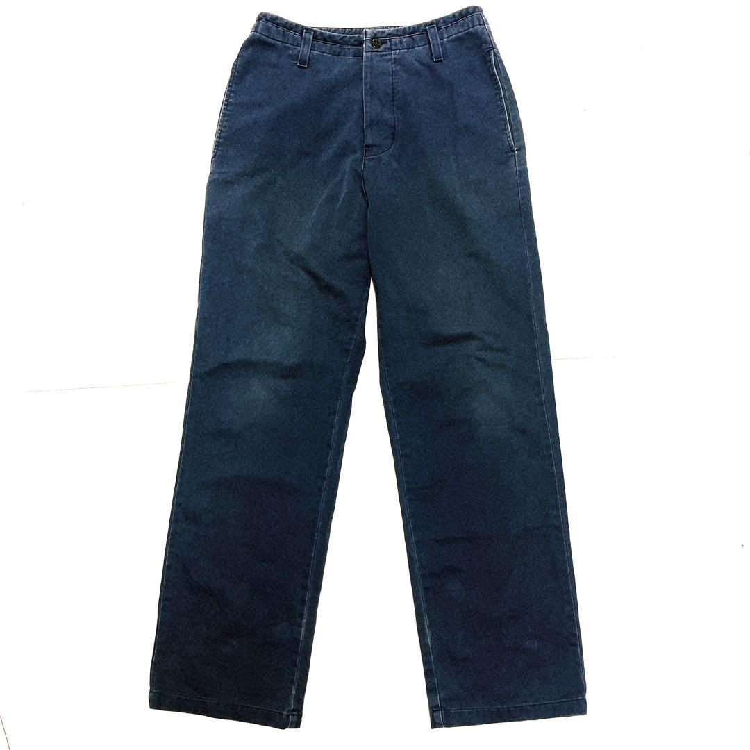 old stussy 90s USA ネイビー　ワークパンツ チノパン コットン