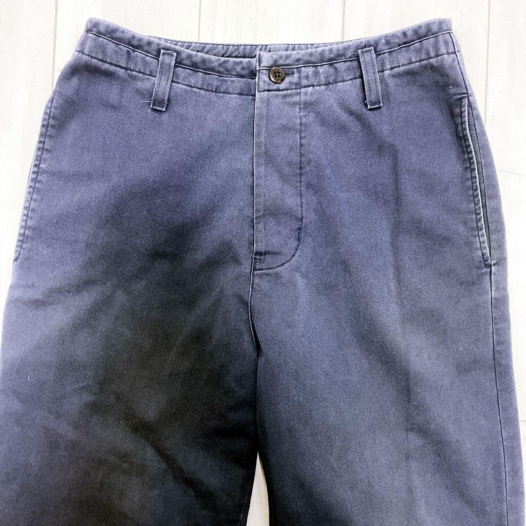 old stussy 90s USA ネイビー　ワークパンツ チノパン コットン