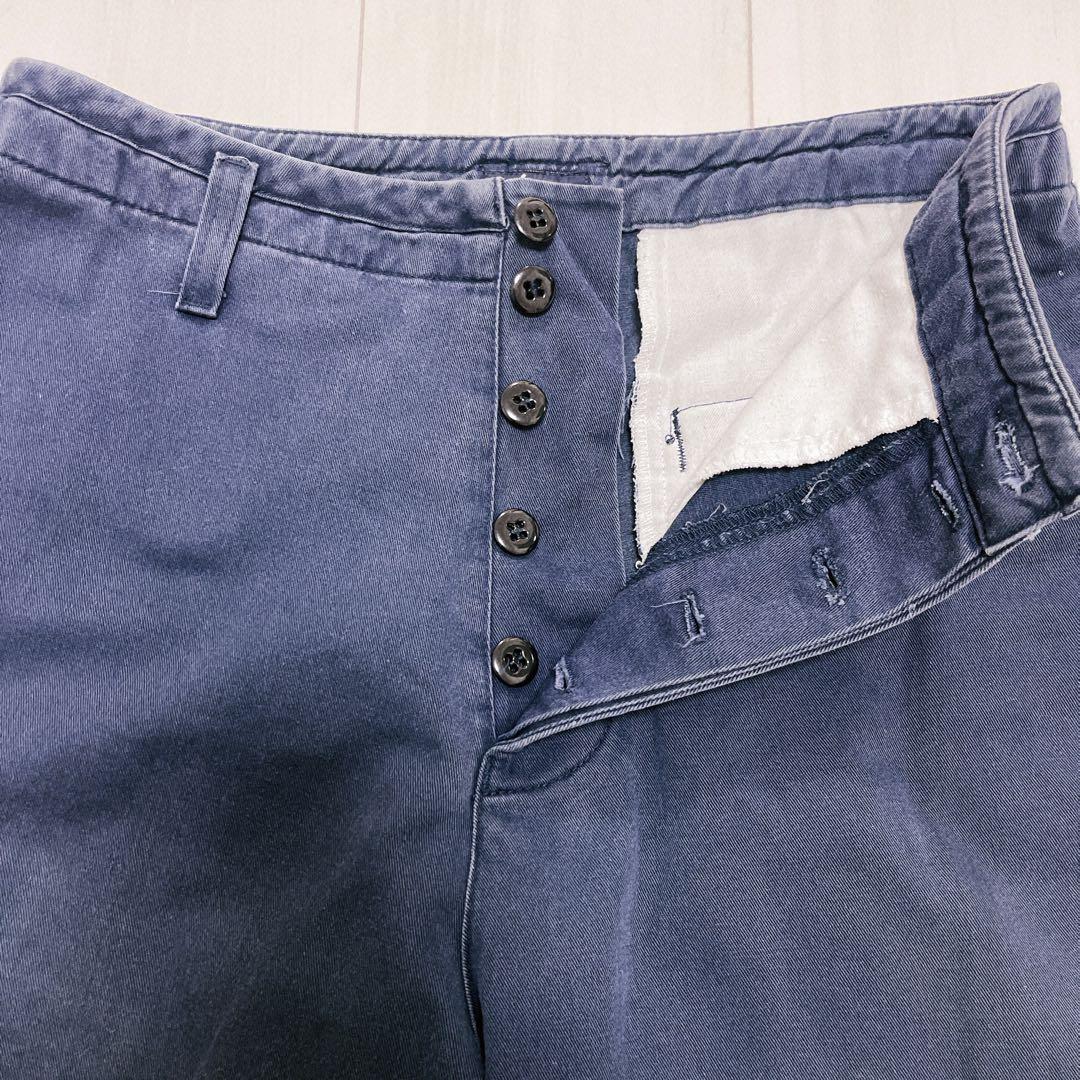 old stussy 90s USA ネイビー　ワークパンツ チノパン コットン