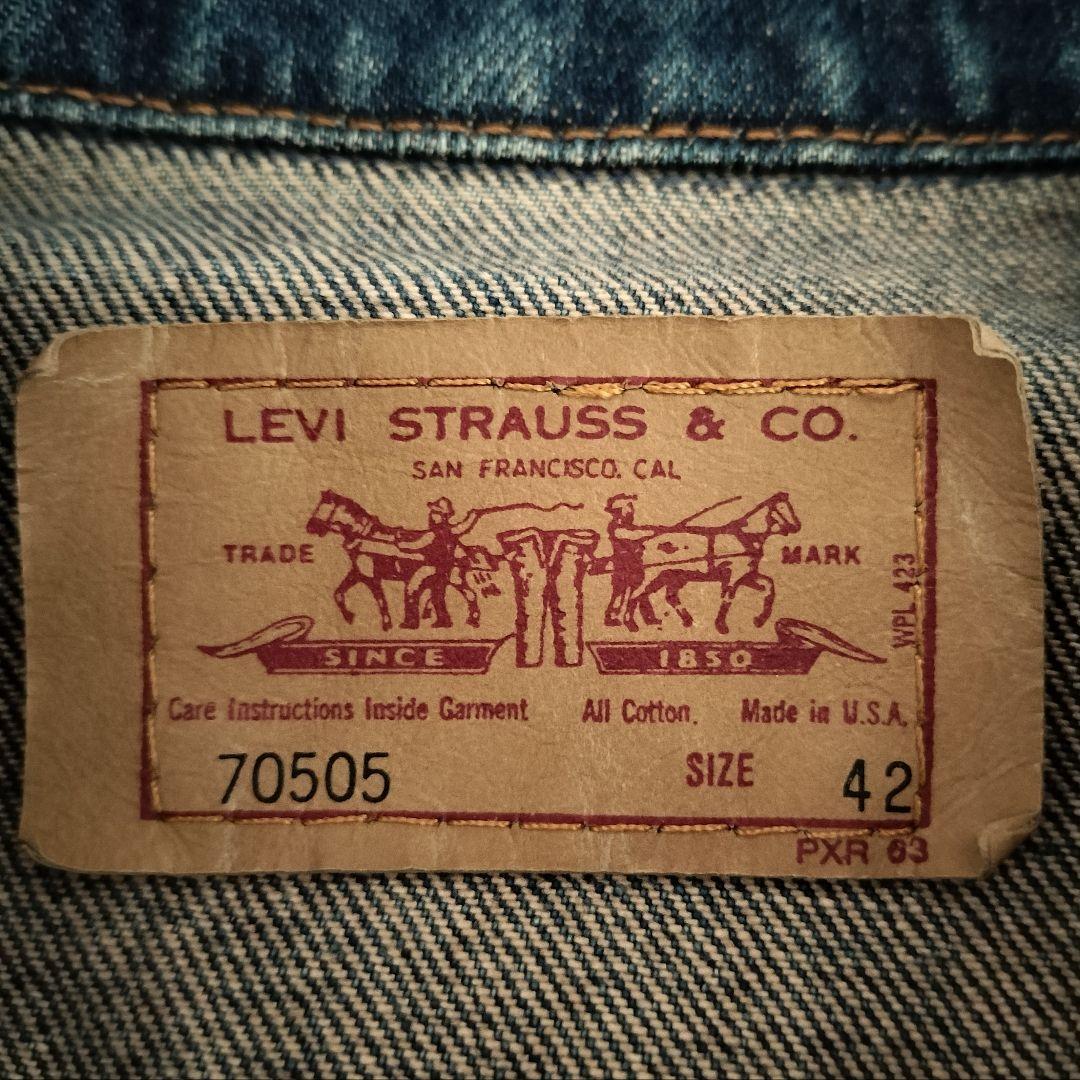 90s USA製 Levis リーバイス 70505 デニムジャケット 42