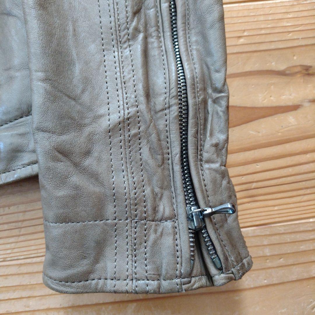 _7 JULIUS 08AW ジャットネック ライダースジャケット レザー