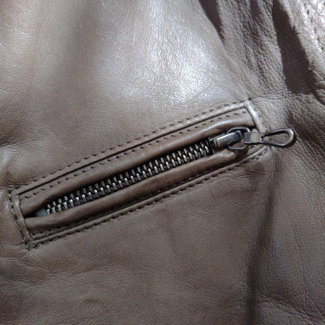 _7 JULIUS 08AW ジャットネック ライダースジャケット レザー