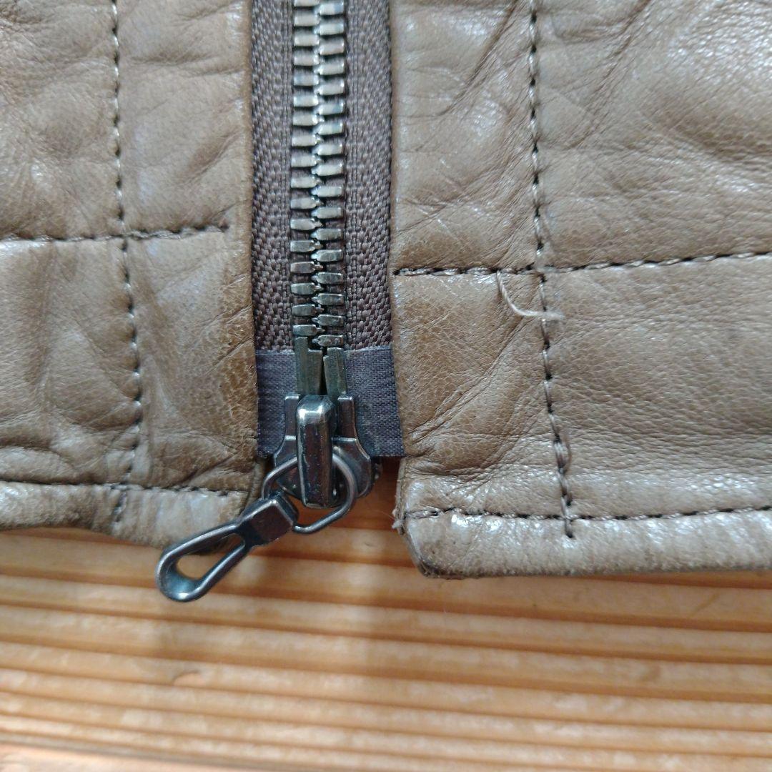 _7 JULIUS 08AW ジャットネック ライダースジャケット レザー