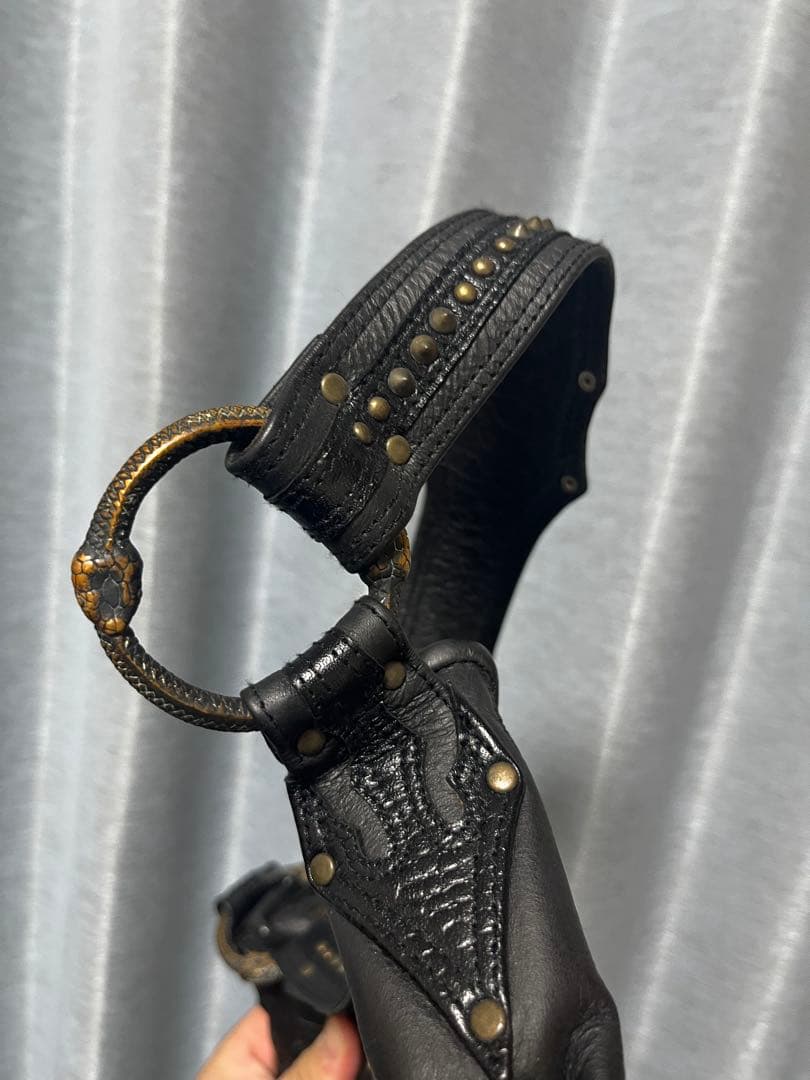 kmrii 本革 Serpent Ring Leather Handbag