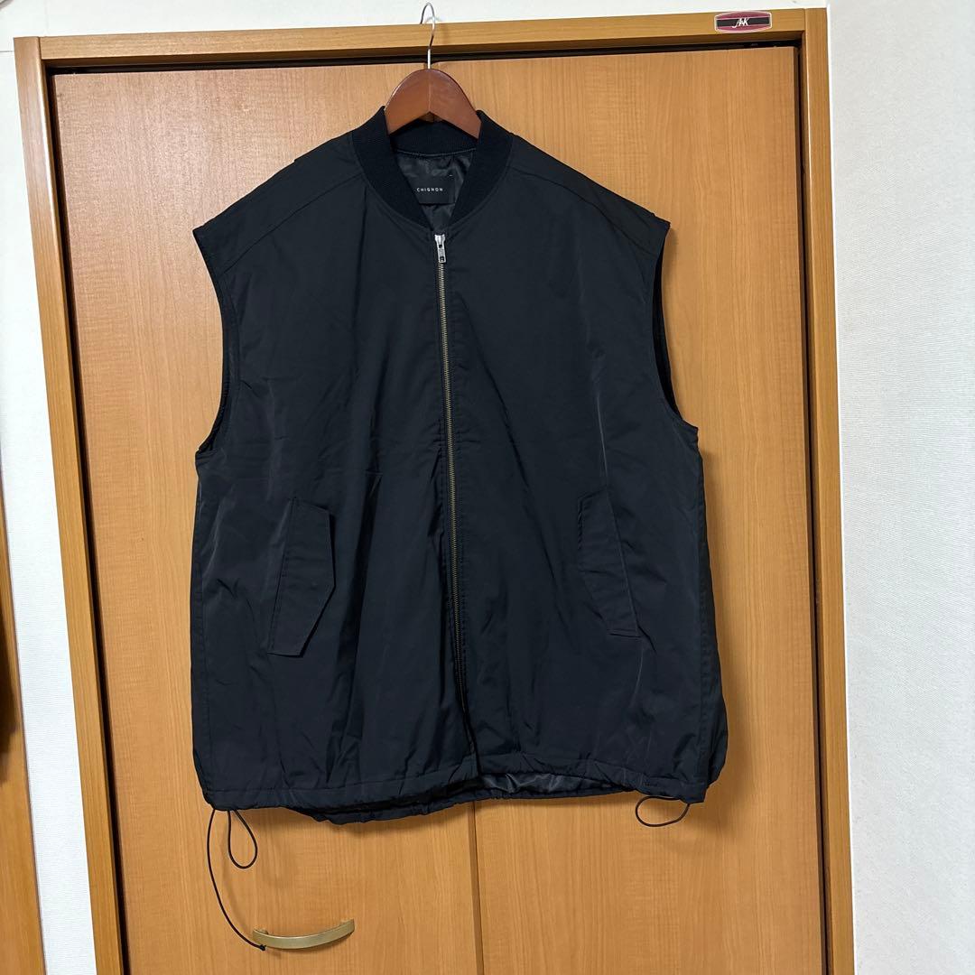 ◯シニヨン　ベスト　黒　　◯シニヨン　ＭＡ-1ベスト