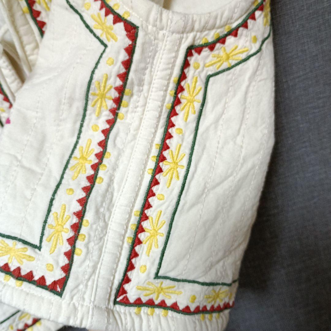 Freada/フリーダ 刺繍　ガーゼキルトベスト