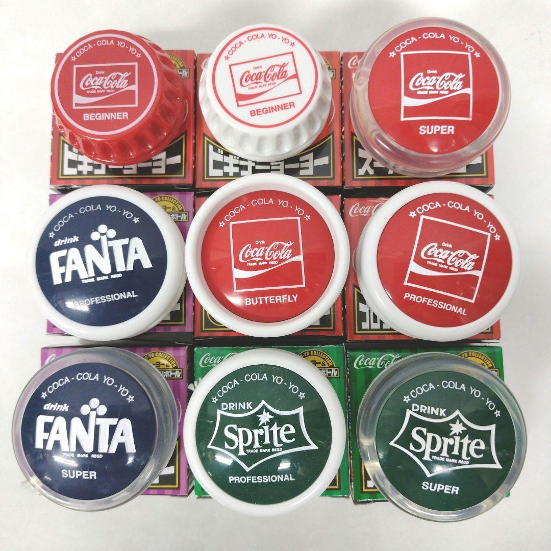 未使用 CocaCola 70年代 復刻版 ヨーヨー 全9種類 コンプ