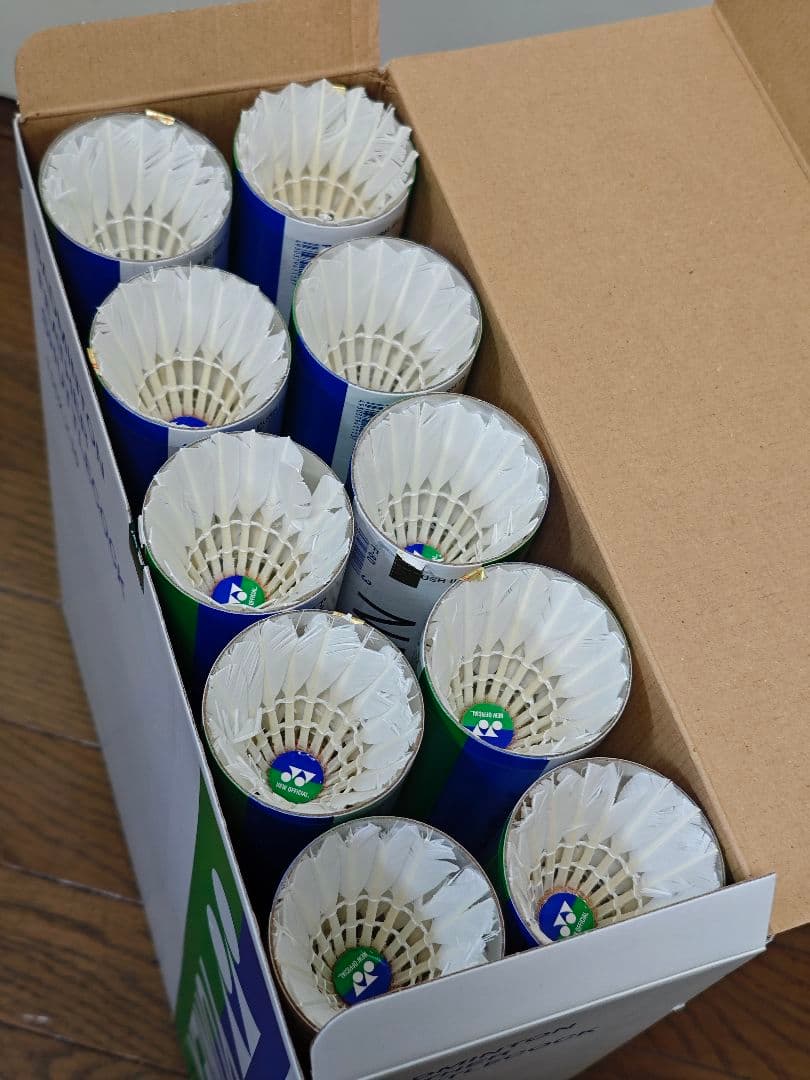 中古ヨネックスバドミントンシャトル130球
