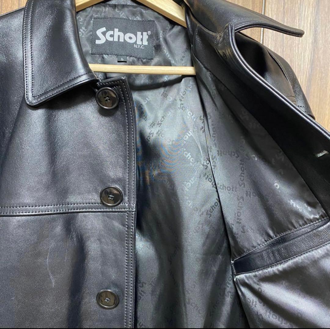 nano universe 別注 Schott カーコート L